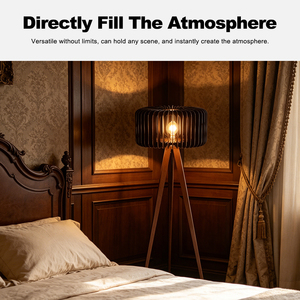 Lampadaire sur <span class=keywords><strong>pied</strong></span> <span class=keywords><strong>en</strong></span> <span class=keywords><strong>bois</strong></span> décoratif vintage <span class=keywords><strong>de</strong></span> style nordique <span class=keywords><strong>de</strong></span> luxe avec <span class=keywords><strong>abat</strong></span>-<span class=keywords><strong>jour</strong></span> <span class=keywords><strong>en</strong></span> <span class=keywords><strong>bois</strong></span> <span class=keywords><strong>pour</strong></span> chambre à coucher et salon, <span class=keywords><strong>lampe</strong></span> LED moderne sur tré<span class=keywords><strong>pied</strong></span> - Product Image 6