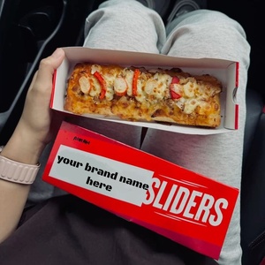 Scatola per Pizza Monoporzione Personalizzata in Cartone con Cassetto Scorrevole per <span class=keywords><strong>Asporto</strong></span> e Consegna - Product Image 2