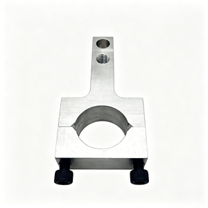 Custom CNC Machined Aluminum Clamp Bracket for <strong>Barber</strong> Chair Adjustment Rod Fixing and Mechanical Components - Product Image 4