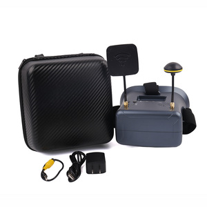 Ls-800d Fpv Goggles 4.3 Inch Display 5.8g 40ch Dual Receiver With Battery Dvr <b>Drone</b> <b>Accessories</b> - Product Image 1