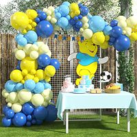 Kit de guirlande de ballons pastel bleu jaune citron Citron Baby Shower Décorations de fête d'anniversaire de mariage