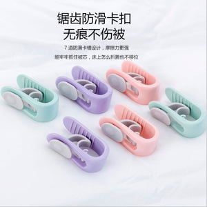 Clips de fixation pour draps avec dents antidérapantes pour la literie, utilisation domestique, matériau polyester non toxique - Product Image 1