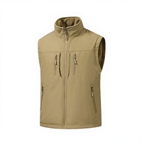 Veste Softshell Unisexe Décontractée Respirante Imperméable Coupe-Vent à Fermeture Éclair pour Sports d'Hiver, Camping, Randonnée, Travail, Service OEM