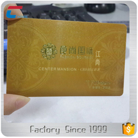 Cartes plastiques de membre VIP Or, impression numérique couleur recto-verso, carte de visite PVC certifiée ISO9001, finition brillante/mate