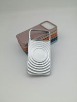 Coque de protection magnétique électroplaquée à effet ondulé pour iPhone 18 Pro Max, compatible avec les modèles iPhone 17, 16, 15, 14, 13