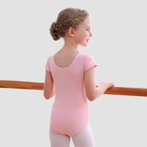 Maillot de Ballet de Manga Corta para Niñas, Traje de Danza Elástico para Entrenamiento, Gimnasia y Práctica en Escenario - Product Image 2