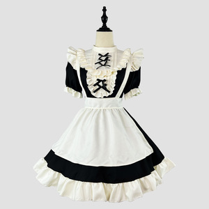 Zixiao Maid Costume Dress Black Plus Size Cosplay Outfit Women Adult Performance Wear - Product Image 1