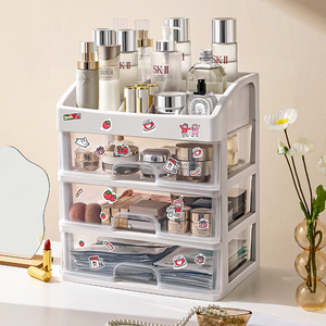 Caja de Almacenamiento de Cosméticos Transparente Estilo Estrella, Organizador de Brochas de Maquillaje y Lápices Labiales de Estilo Nórdico Multicapa - Product Image 2