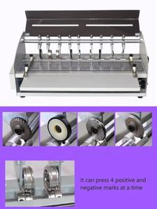 เครื่องพับกระดาษไฟฟ้า H500 อเนกประสงค์ ไม่ต้องตัด เครื่องพิมพ์ สมุดโน้ต เครื่องกดกระดาษ 6 หัวพับ - Product Image 4