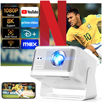 Meilleures ventes - Prix d'usine MAGCUBIC - Projecteur de cinéma familial Beamer HY350MAX - Résolution native 1080p - LCD LED - Bureau - Cinéma - WiFi6 - Mise au point automatique - 8K