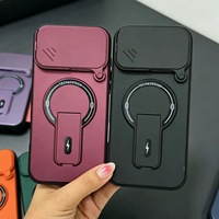 Coque de téléphone magnétique 2-en-1 QY en élastomère thermoplastique de style INS, multi-usages, pour iPhone 18/17/16/15 Pro Max, protection intégrale