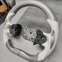 Volante Deportivo en Forma de D de Cuero Perforado Negro de 3 Radios, Personalizable con Color de Costuras, para Automóviles BYD, Venta Caliente 2024