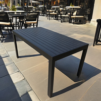Loisirs d'extérieur table de jardin exquise table de salle à manger en bois plastique table de patio