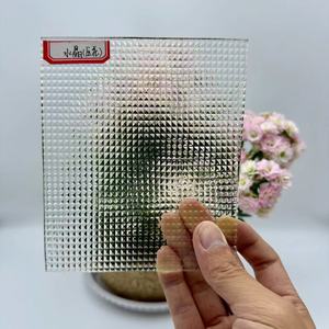 klares dekoratives Glas Kristall/Moru/Hishicross/Flute/Wasserwelle/Diamant/Aqualite gemusterte Glasplatte - Product Image 4
