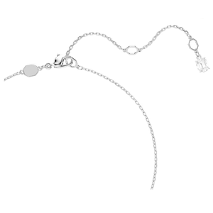 สร้อยคอเงินแท้ 925 สำหรับผู้หญิง รูปหงส์ ประดับเพชรคิวบิกเซอร์โคเนียเต็มตัว จี้ทรงเรขาคณิต หรูหรา เหมาะสำหรับงานแต่งงานและงานเลี้ยง - Product Image 4