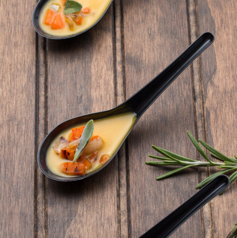 Пластиковая азиатская суповая ложка, китайские суповые ложки, одноразовые полипропиленовые ложки для вечеринок