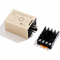 Relais de niveau de liquide automatique industriel haute puissance série 61F 110V/220V 8 broches/11 broches - Alarme de contrôle de niveau d'eau anti-brûlure à sec LED rouge