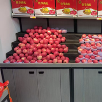 Présentoir de promotion pour supermarché, étagère en métal pour fruits et légumes en fer