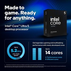 Procesador de Escritorio Core Ultra 5 245kf-14 Núcleos (6 Núcleos P + 8 Núcleos E) 5.2 Ghz Lga 1700 Paquete en Caja 20mb 64 bits Obtén Ultra - Product Image 3