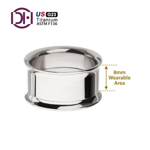 Túnel de Oreja de Titanio G23 de Alto Pulido con Rosca Interna, Estilo Hip-Hop, Expansor de Oreja con Polea, Joyería Corporal de Titanio - Product Image 3