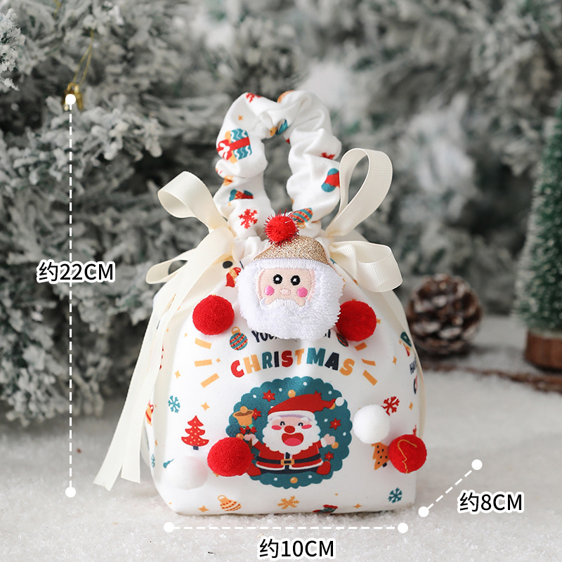 Tromba di Babbo Natale + ciondolo di Babbo Natale (stile palla di pelo)