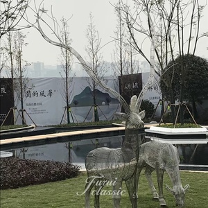 Scultura di <span class=keywords><strong>Formica</strong></span> in Filo d'Acciaio Inossidabile, Grande Statua di Insetto in Metallo per Parchi, Piazze e Decorazioni Esterne - Product Image 3