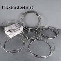 Étagère à casseroles en acier inoxydable double couche Yolecen avec étagère de rangement à tubes creux pour une utilisation en cuisine - pour les hôtels et la cuisine chinoise
