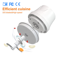 Mini hachoir à ail électrique, 400 ml, hachoir à légumes USB, hachoir à oignon, petit robot culinaire portable pour gingembre, piment, légumes