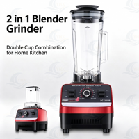 Mixeur-broyeur 2-en-1 multifonction puissant avec double tasse pour jus, smoothies, viandes, noix et épices – Vente en gros