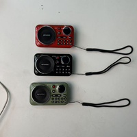 Radio FM portable ultra-mince personnalisée en usine, lecteur MP3, son HiFi sans perte TF USB, enregistrement en un clic, mini audio rechargeable