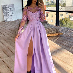 <span class=keywords><strong>Vestido</strong></span> <span class=keywords><strong>Largo</strong></span> de Fiesta con Lentejuelas Color <span class=keywords><strong>Verde</strong></span> <span class=keywords><strong>Azulado</strong></span>, Estilo Moderno, Manga Larga, Venta al por Mayor - Product Image 3