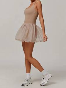 King Mcgreen Star Custom Logo Outdoor Sportjurk Ingebouwde Korte Broek Mesh-Ademend Sneldrogende Atletische Jurk Voor Hardlopen Tennis - Product Image 4