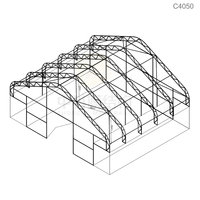 Abri de toit en pente C4080 de grande taille, conception d'usine en gros, abris pour conteneurs, abris pour voitures, garages, auvents, abris à toit en pente, avec plans