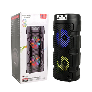 SING-E ZQS4271 Altavoz Bluetooth Portátil Doble <span class=keywords><strong>de</strong></span> 4 Pulgadas con Super Bajos, Inalámbrico, con Luz LED RGB - Product Image 1