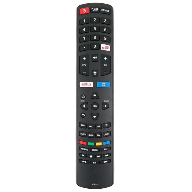 New RC311S Replace Remote Control for TCL Smart LED LCD TV 06-531W52-TY01X