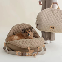 Sac de transport pour animaux de compagnie Ins Macaron 2026, sacoche rembourrée pour chat, siège auto pour chien, lit pour petit chiot. Personnalisé