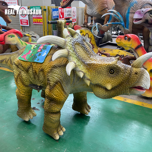 Jeux d'intérieur pour centres commerciaux, manèges animatroniques de tricératops marchants - Product Image 1