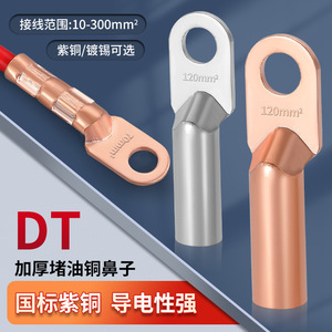 Sdhrmzdh Copper Ring <b>Terminal</b> 120mm Pure Copper Electrical Connector For Wire Connection - Product Image 2