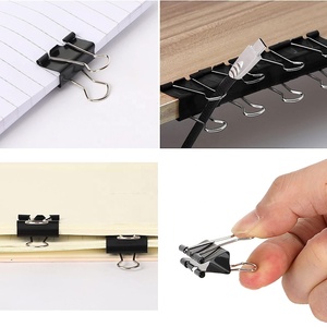 Clips de reliure de bouledogue en métal coloré de 15mm pour l'usage de bureau papeterie de bureau et papier de document attache de document de bureau - Product Image 2