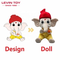 Muñecos de Peluche Personalizados de Primera Calidad con Personajes Religiosos Hindúes, Ganesh, Elefante, Krishna, Fabricante de Juguetes de Peluche Suaves para Regalos de Festivales