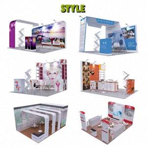 Affichage portable de stand de salon commercial 10x10 stand d'exposition <span class=keywords><strong>Pop</strong></span> up personnaliser le compteur de promotion de conception pour l'équipement de salon professionnel <span class=keywords><strong>Expo</strong></span> - Product Image 5