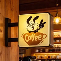 Aimant de réfrigérateur LED lumineux, impression numérique de dessins animés, veilleuse portable, ABS étanche et durable, pour café