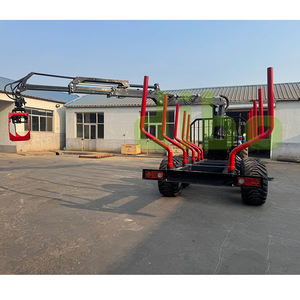 Aprobado por La CE, La pluma telescópica más común montada en un camión y utilizada para procesar grúas Z-boom de madera con remolques o vagones - Product Image 5