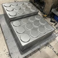 Plaque de cuisson antiadhésive en acier aluminisé 600x800x40mm à 12 cavités pour pains à hamburger, moule à pain de raisin personnalisé pour boulangerie