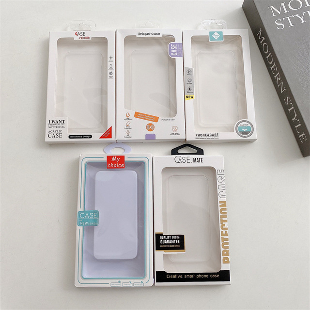 Factory Price Retail Box Packaging Mobile Phone PVC Plastic Packages Box for iPhone Phone Case for Samsung for Huawei Package