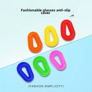 Ganchos Deportivos <span class=keywords><strong>para</strong></span> Orejas con Diseño de Corazón de Silicona Hueca en Forma de Gota de Agua, Cubiertas Antideslizantes <span class=keywords><strong>para</strong></span> Gafas y Lentes de Sol - Product Image 1