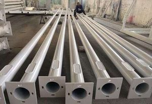 Jingyuan ánh sáng trắng thép cực 3m 4M 5M 6m ánh sáng đường phố bài mạ kẽm nhúng nóng kết thúc Trung Quốc bán buôn cho hình vuông - Product Image 4