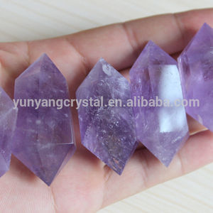 <span class=keywords><strong>De</strong></span> cristal <span class=keywords><strong>de</strong></span> amatista Natural doble terminado varitas/cuarzo puntos <span class=keywords><strong>de</strong></span> doble terminado puntos - Product Image 3