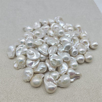 Perles baroques naturelles blanches de qualité AAA de la marque MAY, 16x25mm, grandes perles uniques irrégulières, faites à la main, pour bricolage