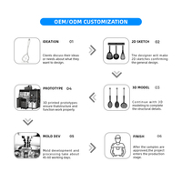 Set d'outils de cuisine réutilisables Ustensiles en bois avec poignée en silicone Spatule et cuillère Turner Ustensile de cuisine écologique